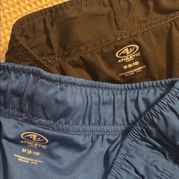 Pair of Athletic Works Women's Black and Blue Shorts - Picture 2 of 2